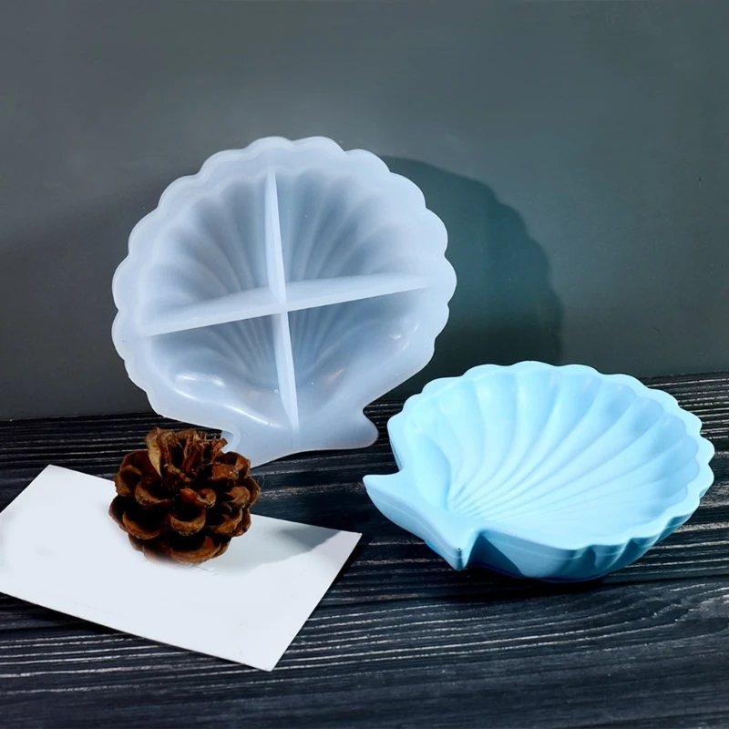 Creative Ocean Shell Tray Silicone Mold for Plaster Jewelry Dish Holder Making