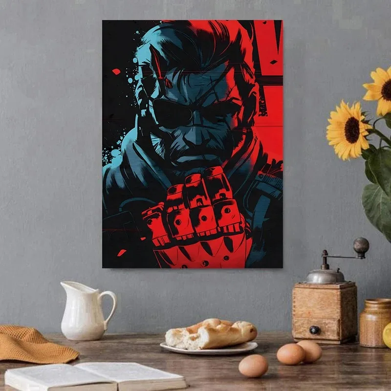Classic Metal Gear Solid MGS Video Game Canvas Painting Wall Art Poster Picture Print Modern Family Bedroom Room Home Decor