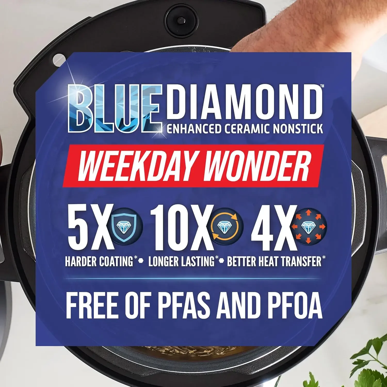 سيراميك غير لاصق، طنجرة ضغط كهربائية 16 في 1 6 كيو تي، طباخ بطيء، طباخ أرز، صانع زبادي، مقلي، باخرة والمزيد، برنامج