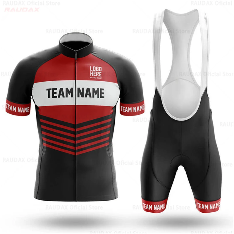 

2022 Customization Name Cycling Jersey Set Short Sleeve Summer Men Team Cycling clothing MTB Maillot Ropa Ciclismo Bicycle Wear