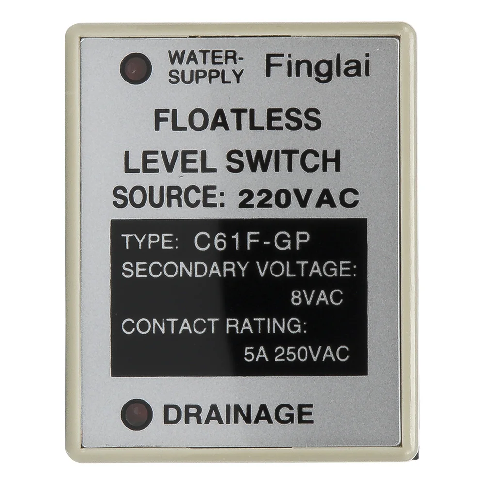 C61F-GP AC 220V floatless level switch / relay with socket base 220VAC C61F - GP water level controller / pump automatic switch