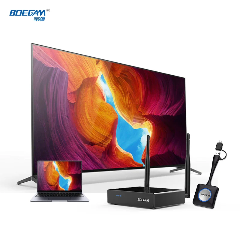 

BYOD Wireless Presentation System for Conference Rooms Plug & Play Screen Sharing,Multi-Device Support, Low Latency, Easy Setup