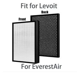 Custom Made Hepa Filter Compatible with LEVOIT EverestAir Air Purifier with 3-in-1 True HEPA, High-Efficiency Activated Carbon