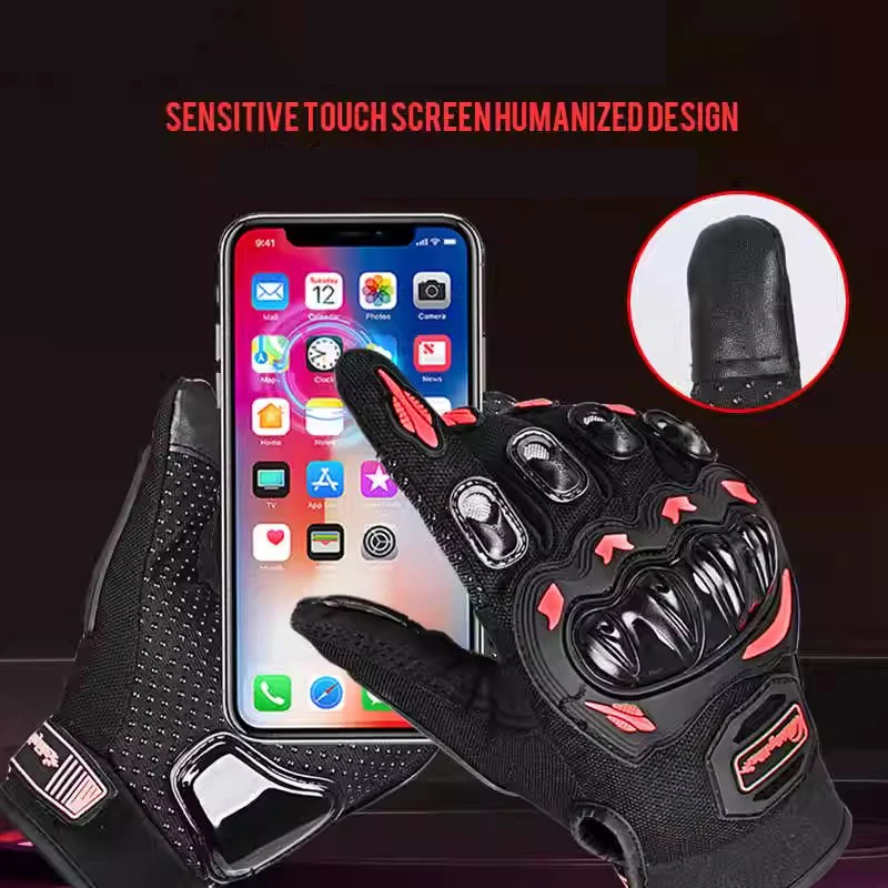 

Motorcycle Riding Driving Gloves Summer Touch Screen Anti-drop Guantes Electric Road Offroad Motorcycles Glove for Men Women