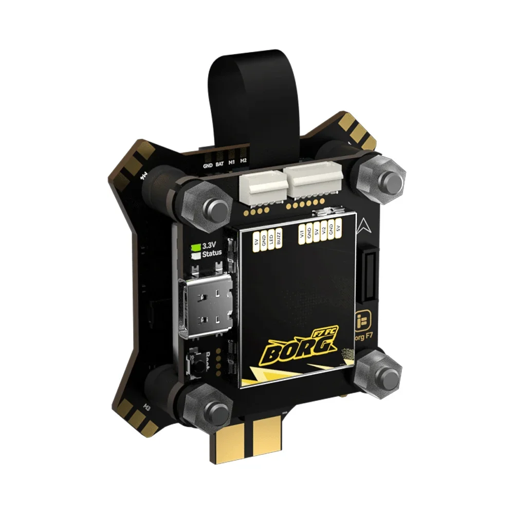 iFlight Borg F7 F722 Flight Controller + 60A 4in1 ESC Stack 4-6S LIHV for FPV RC Drone Quadcopter