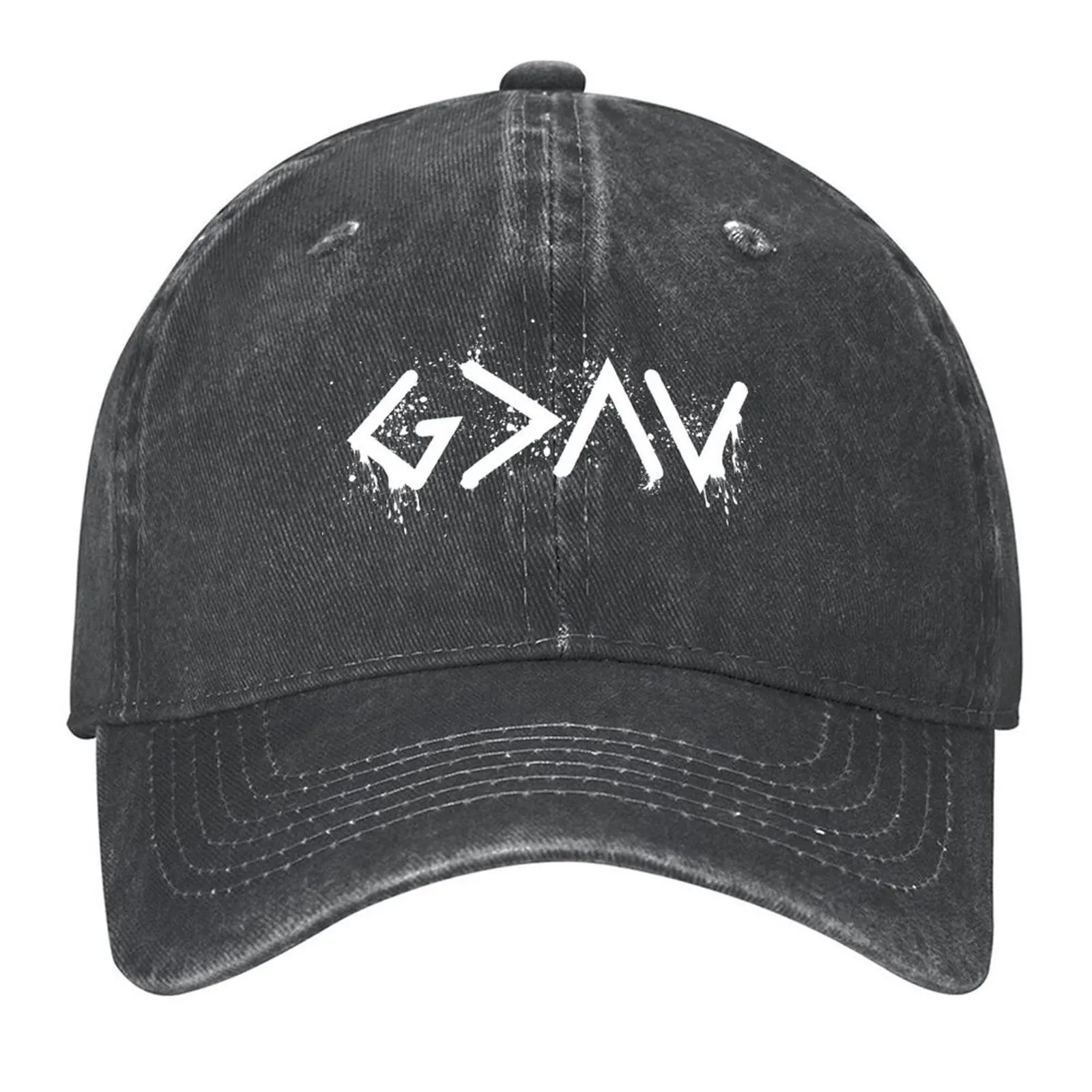 

God is Greater than the Highs and Lows, Ups and Downs, Splatter, Drip Baseball Cap Gentleman Hat Winter hat Men Hats Women's