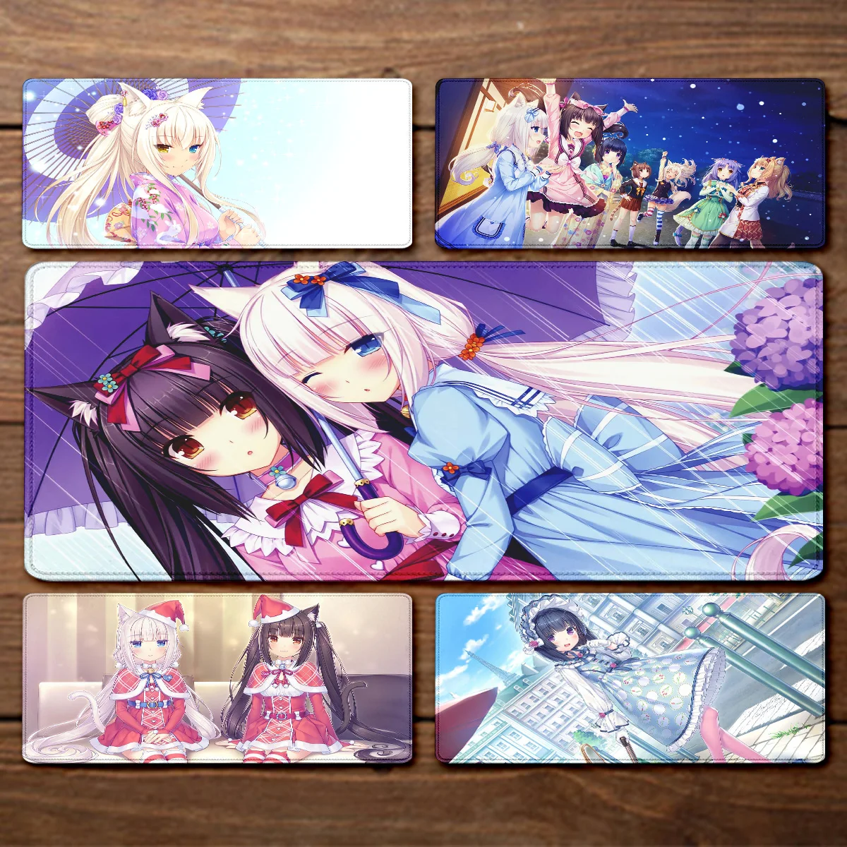 

Anime NekoPara teclado Mouse Pad Gamer Keyboard Pad Pc Accessories Mouse Mats Rubber Mat Deskmat Mousepad Cabinet Mouse Laptops