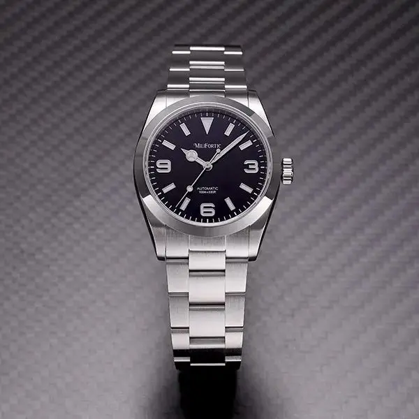 

Мужские автоматические часы Milifortic, 36 мм, пилотские механические наручные часы, водонепроницаемые 10ATM, C3, светящиеся, с сапфировым стеклом, NH38, спортивные