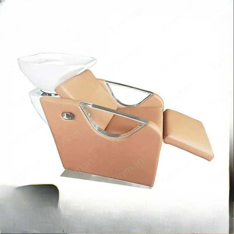 New Beauty Salon Shampoo Chair Multifunctional Hair Salon Half-lying Water Circulation Shampoo Bed Customized Cross-border Speci
