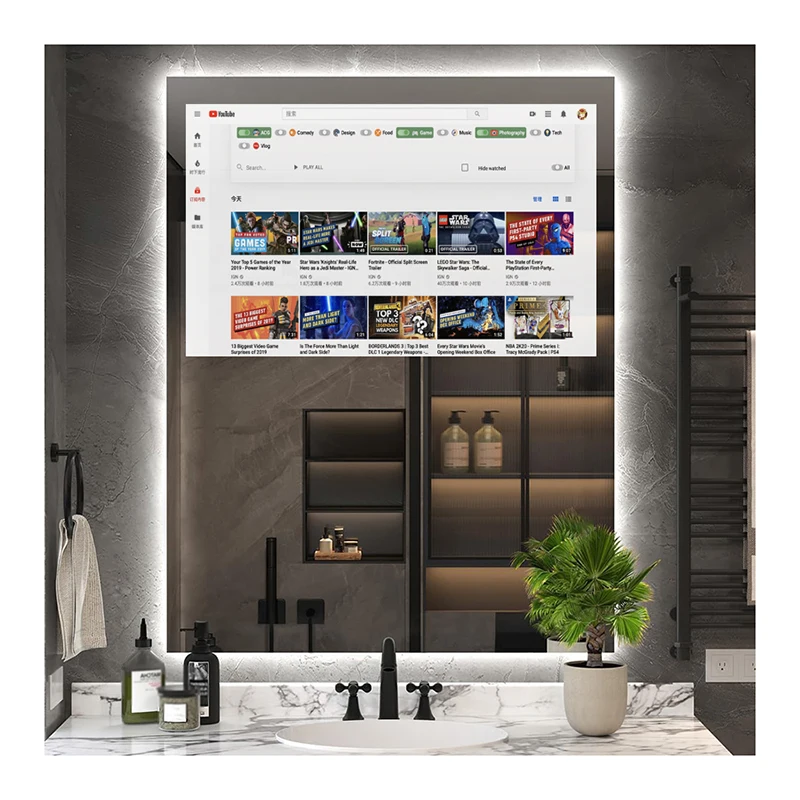 

24*36/28*36 дюймов современный Android умный зеркальный телевизор с подсветкой для тренажерного зала и ванной комнаты использование заводской умной гардероб светодиодный ТВ зеркальный щит