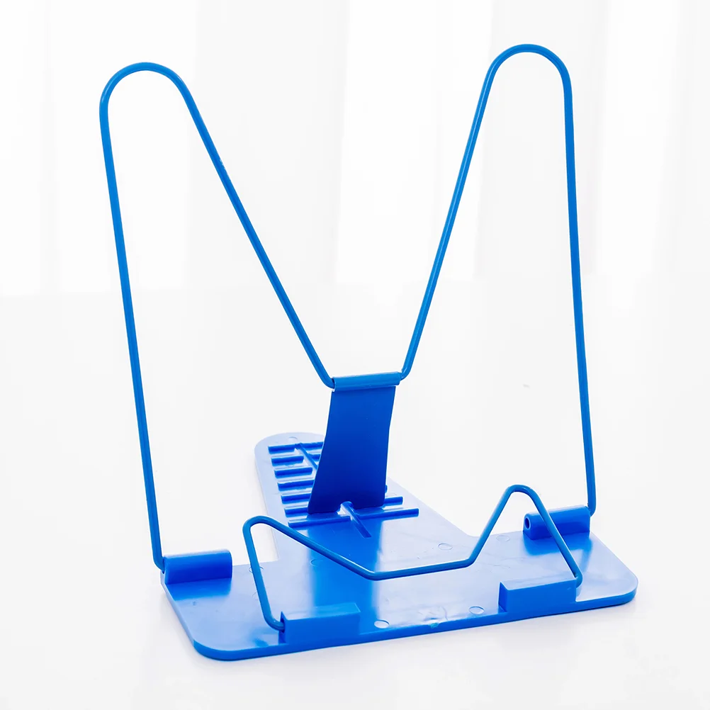 

2 PCS Book Stand for Display Reading Rack Multi-purpose Bookshelf Foldable Blue Student