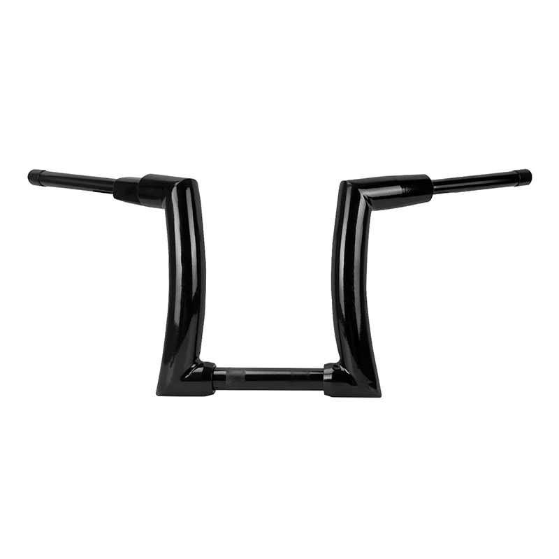 Motorradlenker 12" 14" 16" Rise Lenker für Harley Touring FLHT FLHR Dyna Softail Breakout Fat Boy Drag Fat Bars Schwarz