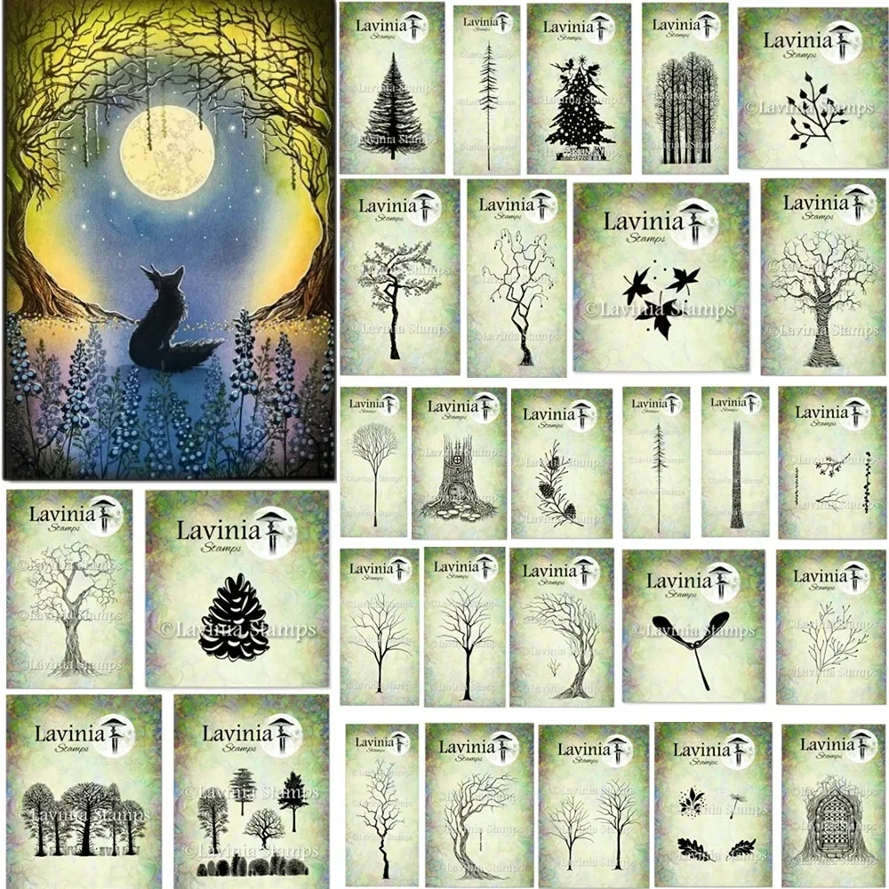 Tree of Courage clear silicone stamps for DIY scrapbooking craft supplies photo album card making