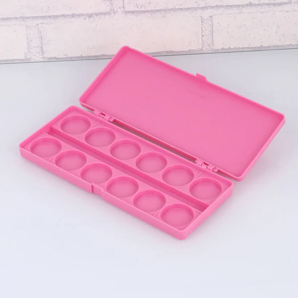 24 Wells Watercolor Paint Box Thick Plastic Hard Lid Moisture Sealing Keeps Gouache Acrylic Oil Paint Wet Mixing Storage Tray