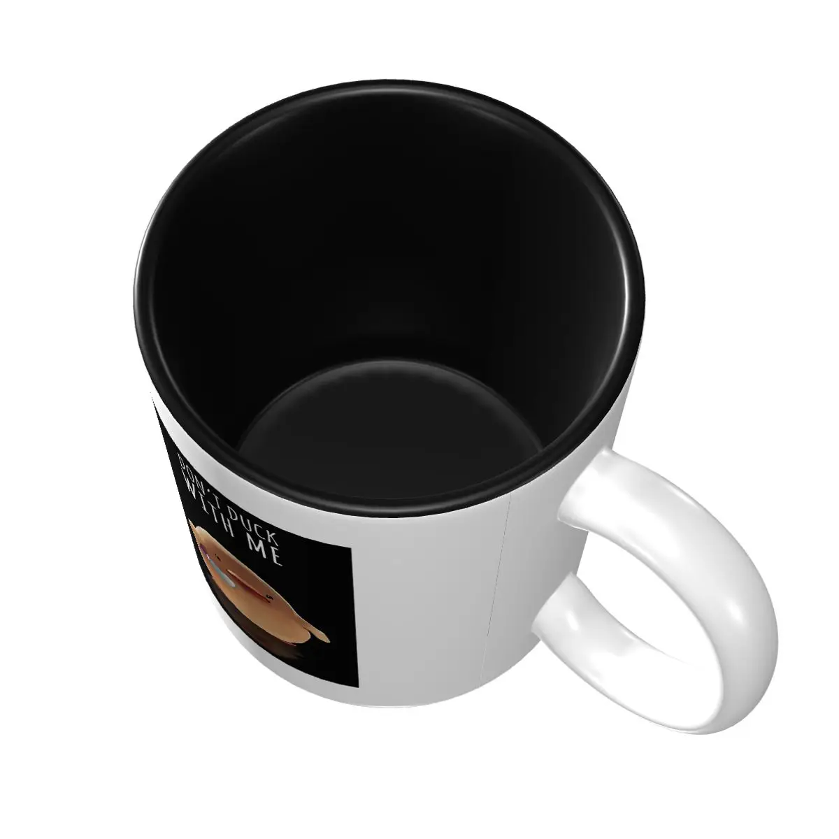 Don't Duck With Me - Meme Mug Funny Ceramic Coffee Cups Tea Mugs Milk Cup Drinkware Gift for Friends
