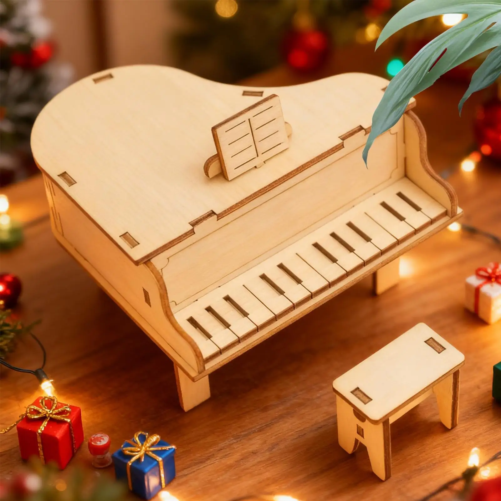 DIY Holz Klavier Spieluhr Mechanische Instrument Modell Kit STEM Pädagogisches Spielzeug Geschenk für Kinder Kinder Teenager Geburtstag Weihnachten