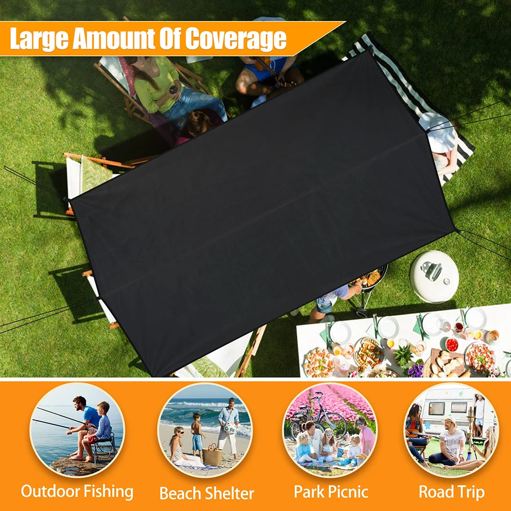 Ultralight Portable Hammock Awning Outdoor Camping Large Hang Tent Wear-resisting Folding UV Proof Waterproof Multi-functional