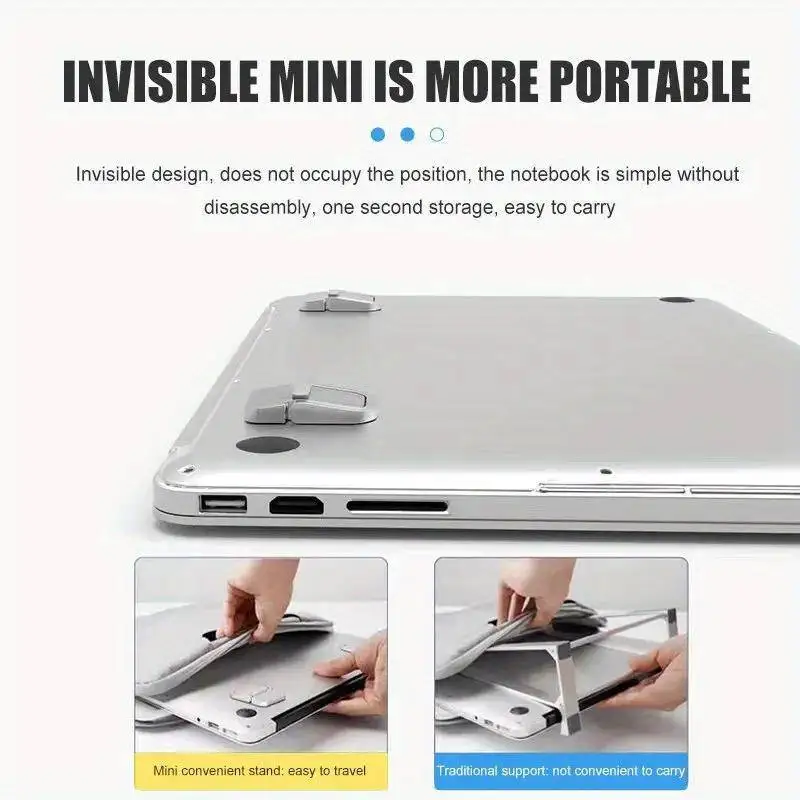 Laptop Stand For Computer Keyboard Holder Mini Portable Legs Laptop Stands For Macbook Huawei Xiaomi Notebook Aluminum Support