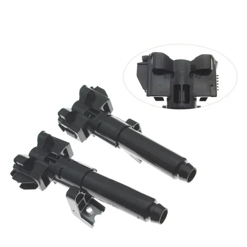 A02Q-For Toyota Hilux 2015+ Headlight Washer Nozzle Cover Front Headlamp Water Spray Jet 85207-0K040 85208-0K040