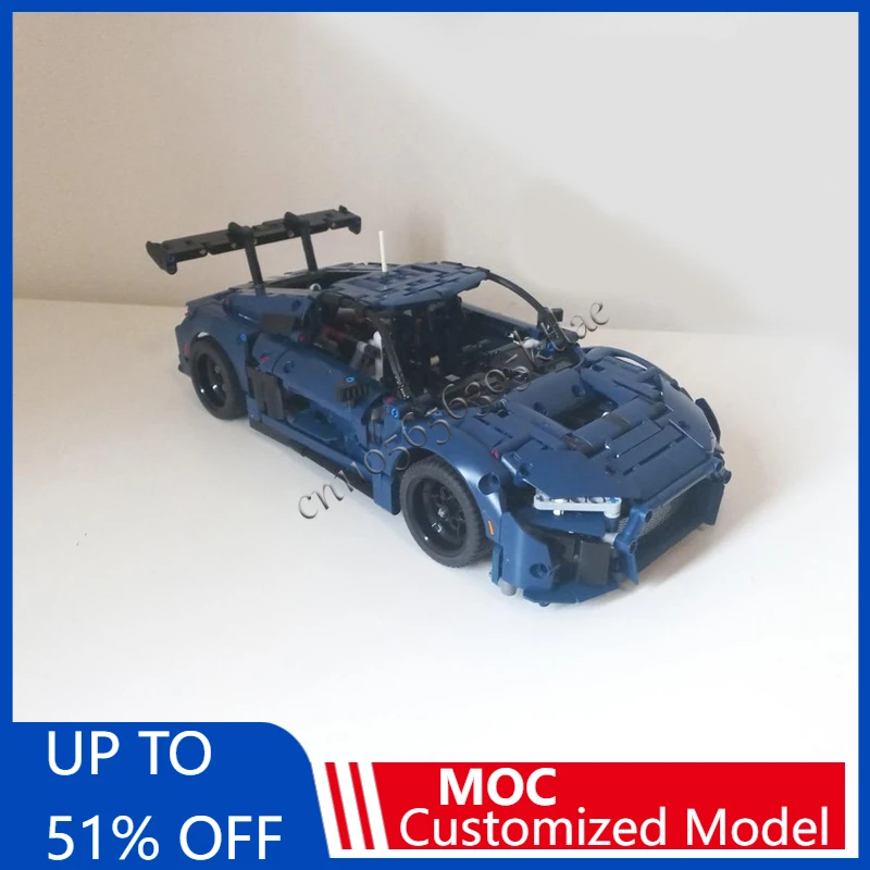 

1263 PCS MOC Technology Racing V8 Supercar Model Building Blocks Speed Vehicle Bricks Toys Kids Adult Birthday Christmas Gifts