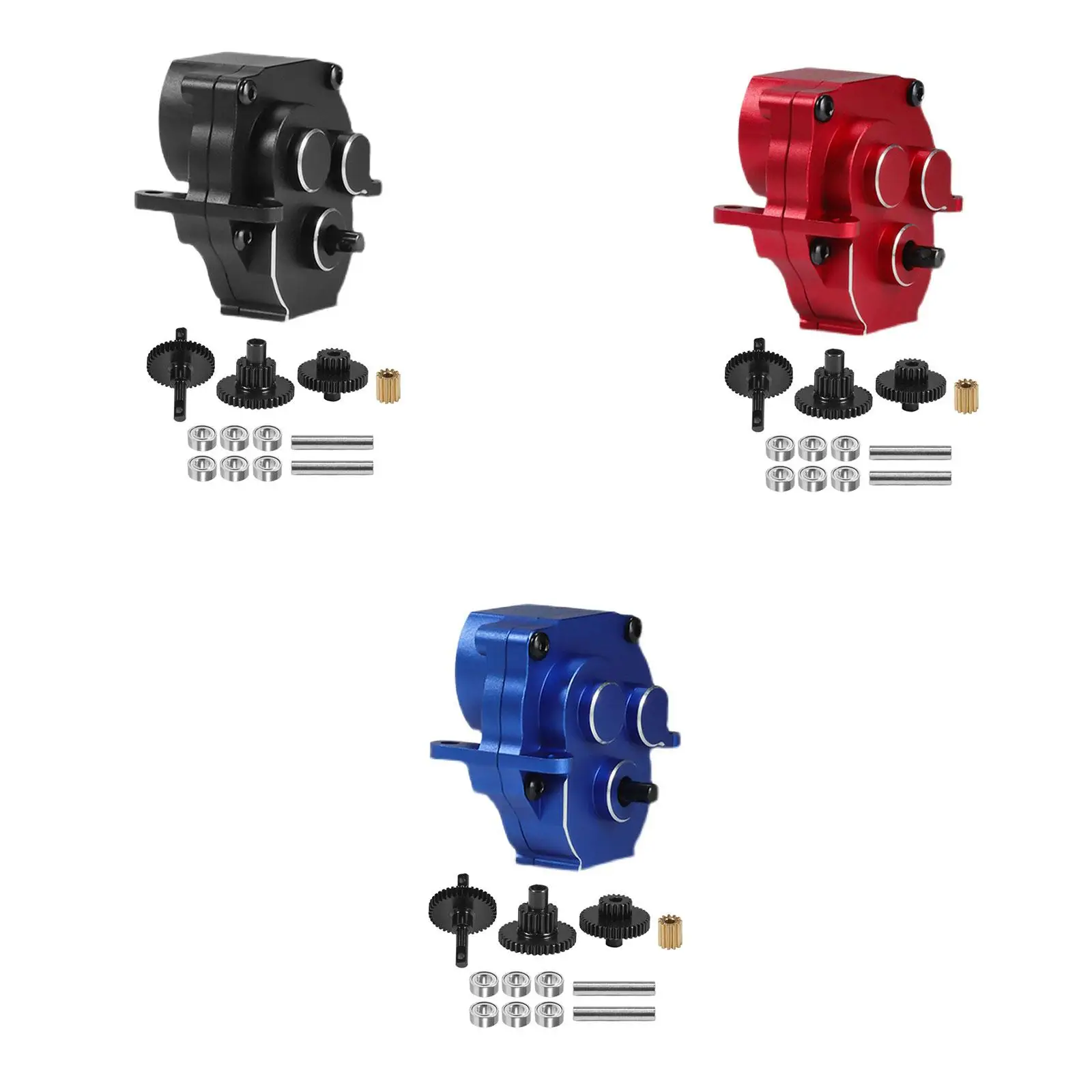 High Strength Metal Gearbox Housing Cover for 1/18 Scale RC Crawler Defender Transmission Upgrade