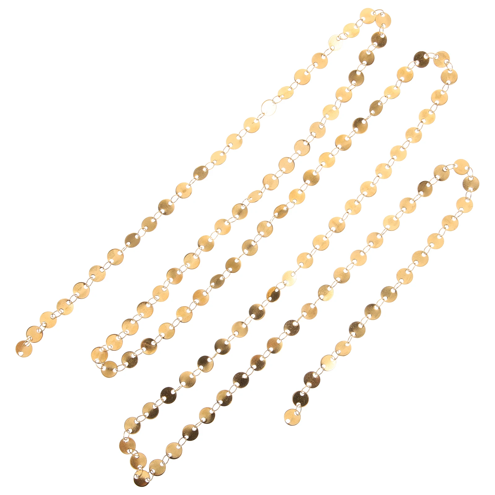 

Sequin Chain Jewelry Necklace Bracelet Stainless Steel Chains for Making Metal Link