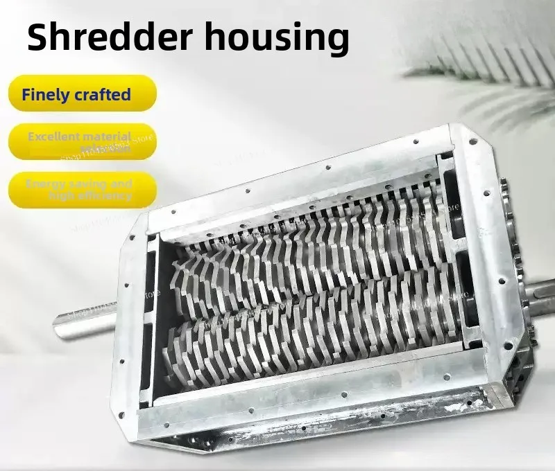 Single & Twin Shaft Shredder Chamber, Shredder Cutter Box for Metal, Plastic, Tire, Wood and Domestic Waste