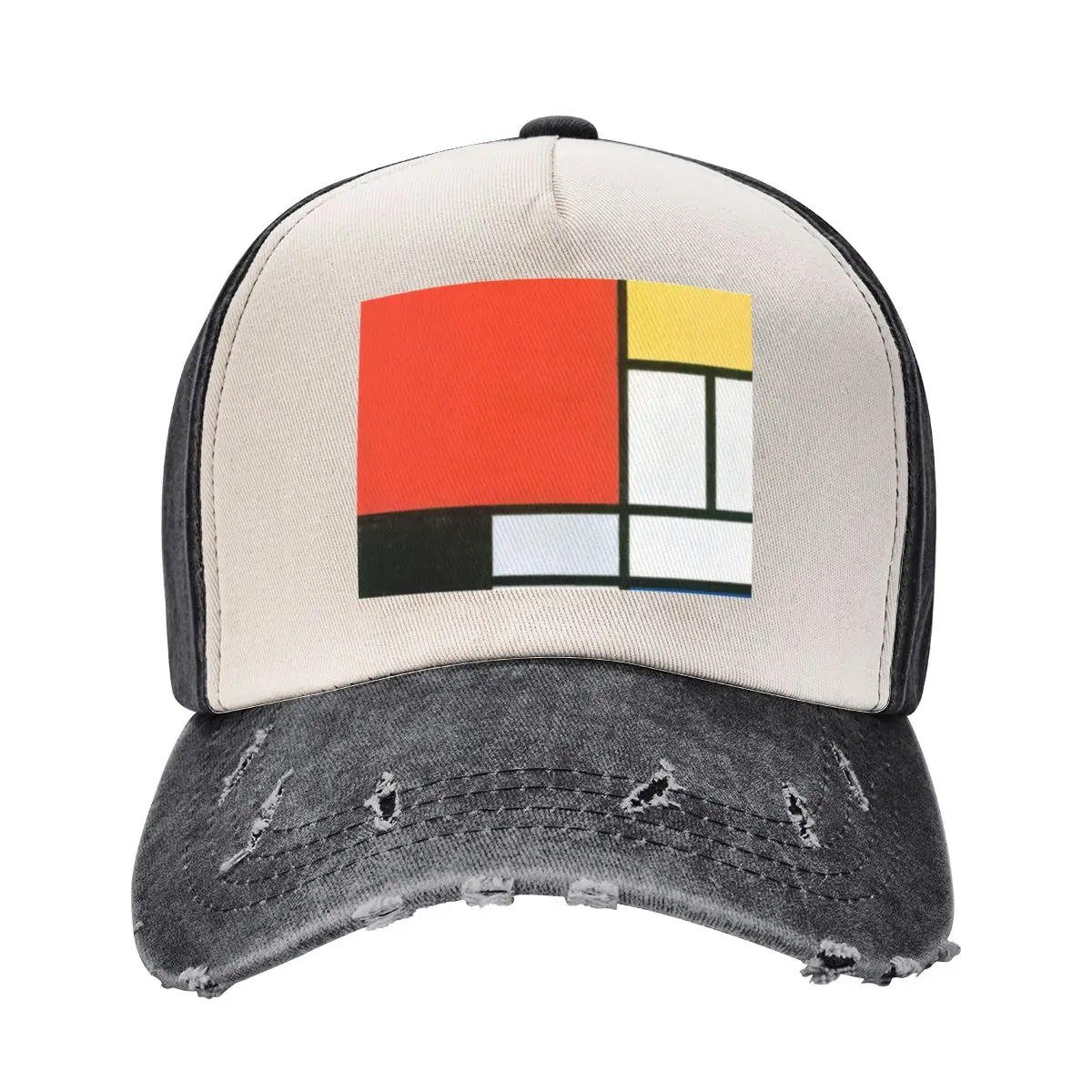 Piet Mondrian, Composition in red, yellow, blue and black Baseball Cap funny hat Beach Outing beach hat Golf Men Women's