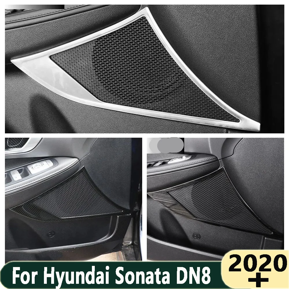 

Car Door Stereo Tweeter Speaker Audio Sound Loudspeaker Decoration Cover Trim Accessories Fit For Hyundai Sonata DN8 2020 - 2023