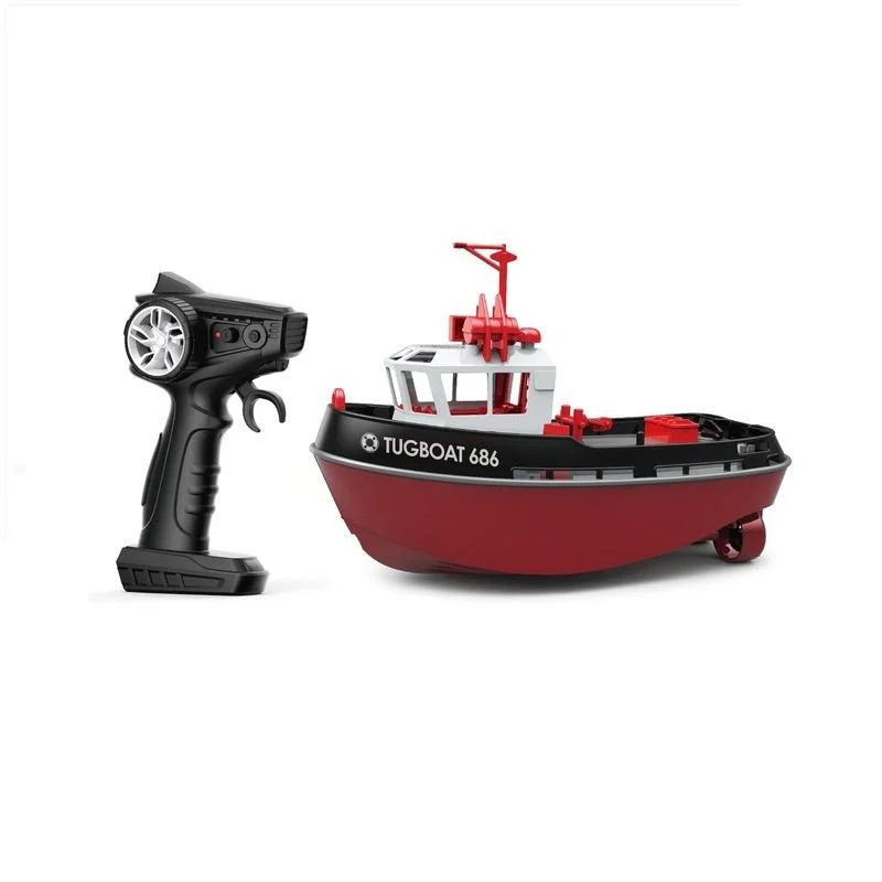 

Remote Control Tugboat 1:72 Electric Boat Water Toy Charging Electric Boy Girl Simulation Remote Control Cargo Ship Model Toy