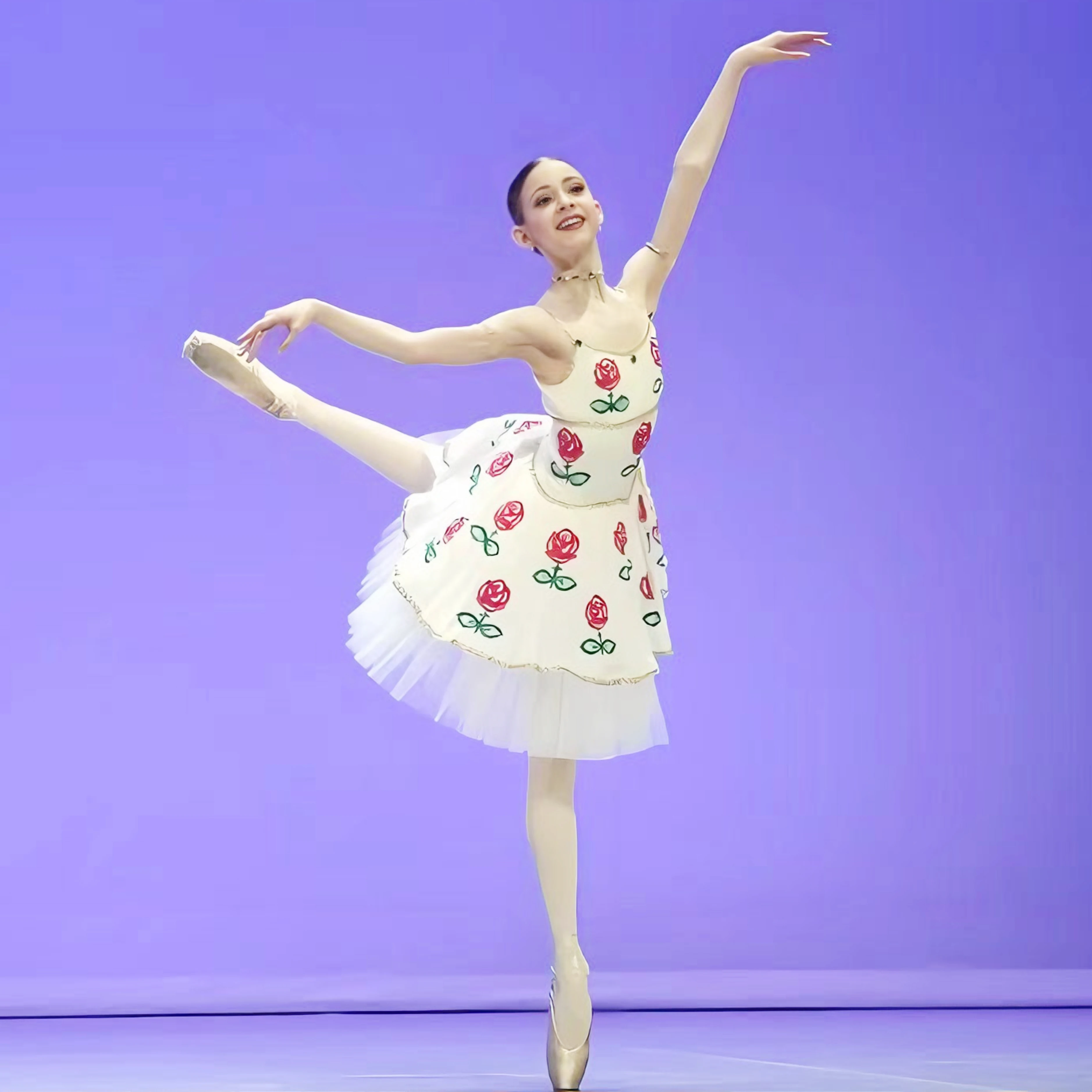 USHINE Hot Sale Kids Girls Custom Size Performance Wear White Long Ballet Dance Romantic Tutu Dress