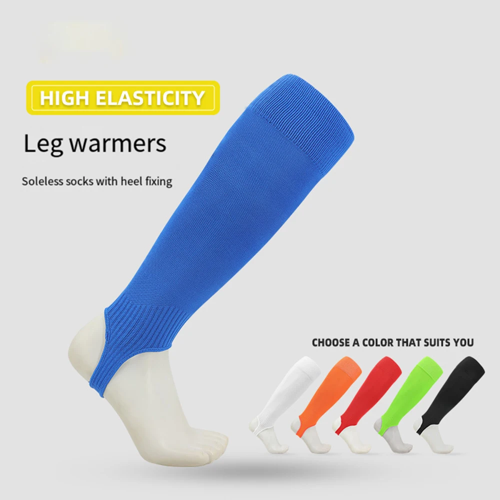 

1 Pair Hight Elasticity Long Tube Football Leg Cover Anti-Friction Protection Calf Socks Adult Soccer Shin Guard Sleeves