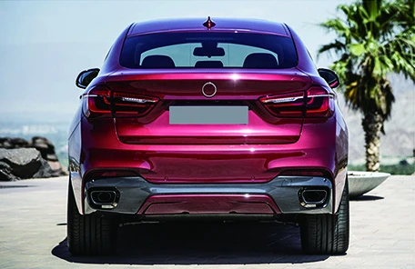 Rear Fog Lamp License Plate Rear Combination Lamp Modified Body Kits Bumper Grille For BMW X6 Series F16 x6m