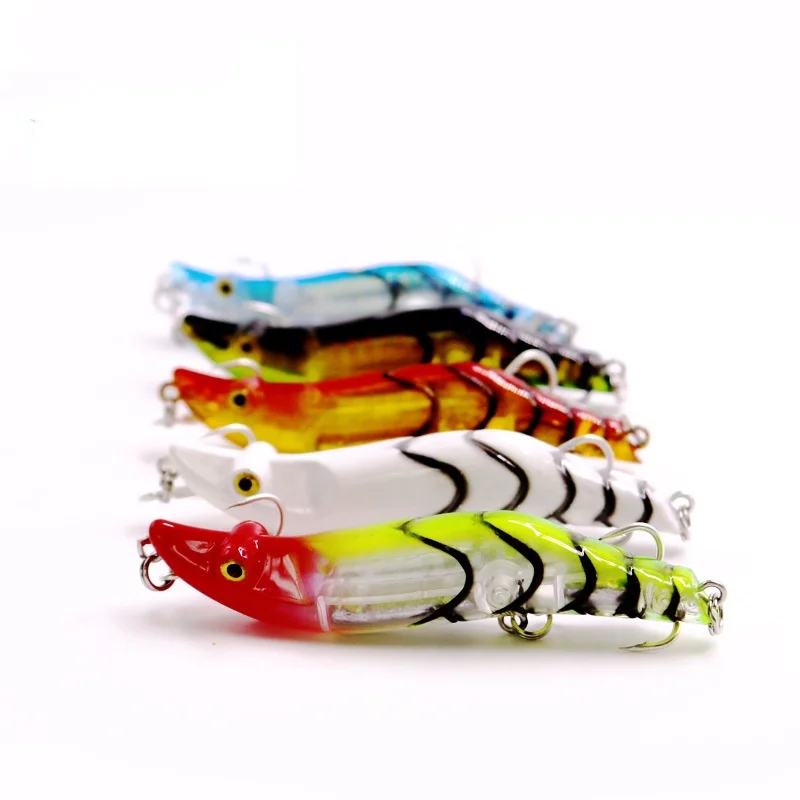 Leurre de pêche en plastique, crevettes artificielles auto-nouvelantes, leurres durs en ABS, longue portée, Minnow VIB, crayon coulant, lot de 12 pièces, PROMO