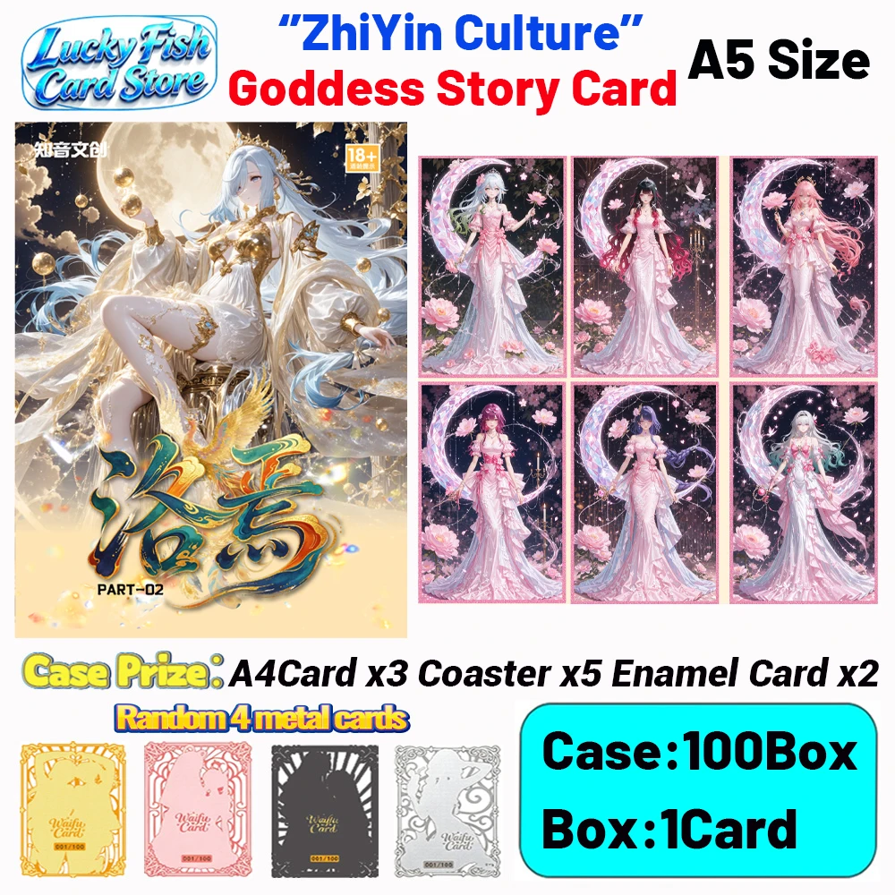 Wholesale 2026 New ZhiYin Creative Studio Goddess Story Waifu Card A5 Size Acrylic Board Color Paper Anime Hobby Gifts