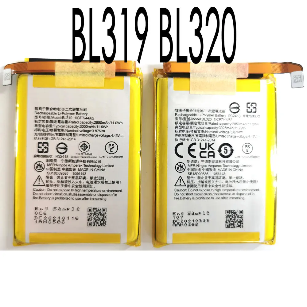 A Pair BL319 BL320 Original Battery For Lenovo Savior 3Pro Gaming Phone 1ICP7/44/62