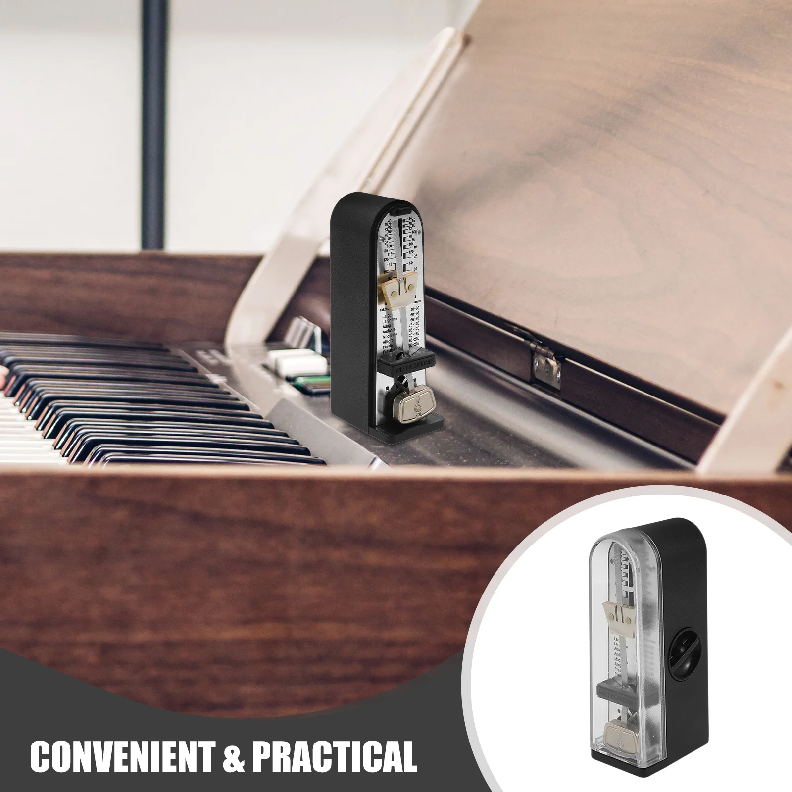 

Metronome For Piano Guitar Violin Drum Tuner Portable Mechanical Tool Musical Instruments Beat Keeper Rhythm Device