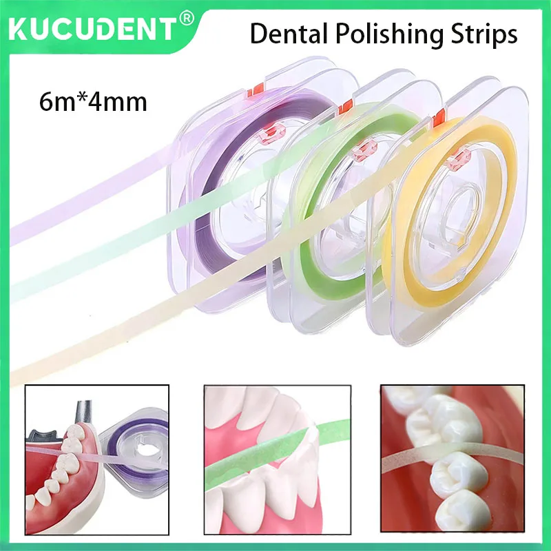 

1 рулон, полоска для полировки зубов, 6 м × 4 мм, смола, шлифовка зубов, отбеливание, шлифовка, инструменты для формирования, стоматология, профессиональный материал