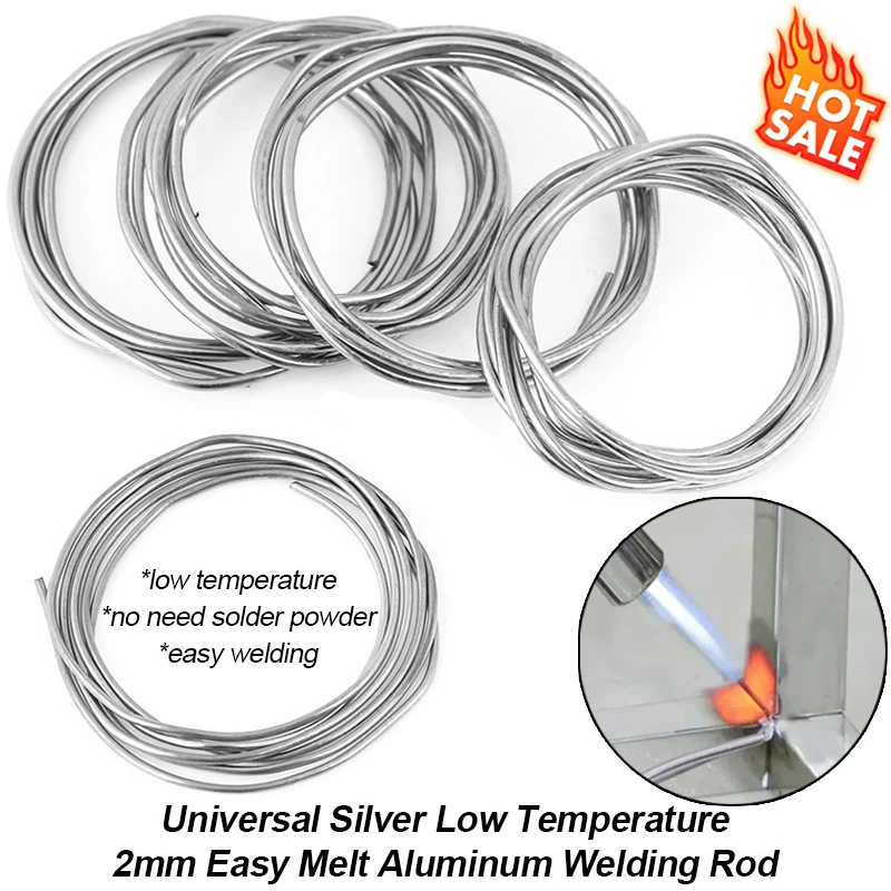 Universal Silver Low Temperature Easy Melt Aluminum Weld Rod High-quality Cored Wire Rods Solder No Need Solder Powder Welds Bar