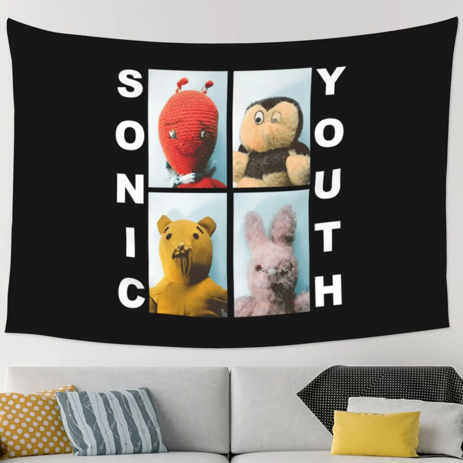 Sonic Youth Dirty Album Tour Tapestry Wall Hanging Bedroom Carpet Home Decor Gobelin Bedroom Carpet