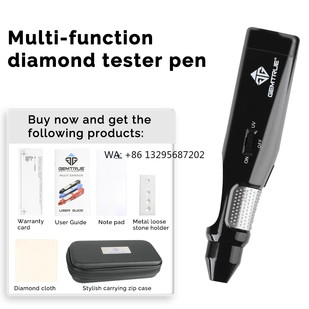 

GemTrue Easy Use LED Display Fast Accurate UV Light Diamond Tester Quickly Identify Moissanite