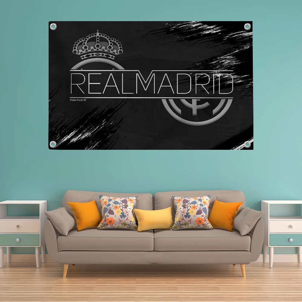 Club Flag Pride Flag Flag to Hang Flags for Rooms Banner R-real M-madrid Cf Room Decor Y2k Wall Decoration Flags and Banners