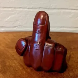 Unexpected Backside Middle Finger LAUGHING BUDDHA Sculpture Resin Handicraft Ornament Decoration