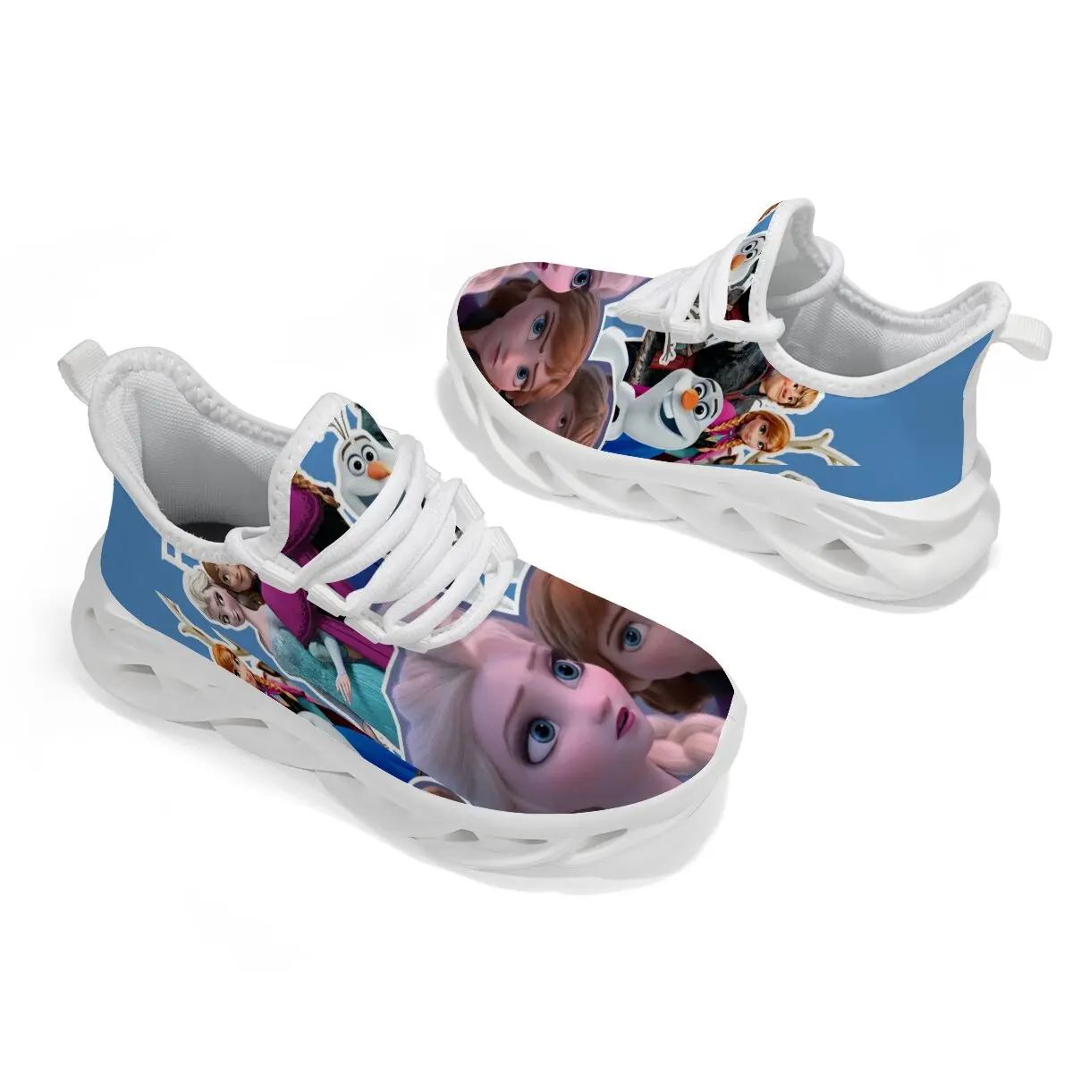 أحذية كاجوال للنساء مطبوع عليها شخصيات فروزن أحذية رياضية للأطفال مضادة للانزلاق خفيفة الوزن قابلة للتنفس أحذية أطفال للفتيات #6