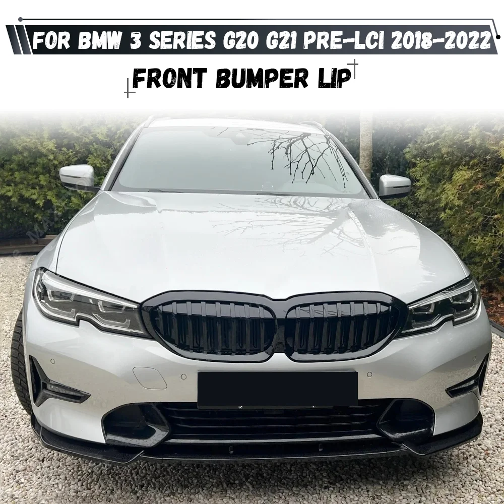 

Для BMW 3 серии G20 G21 Pre-Lci 2019 2020 2021 2022, передний бампер, спойлер, сплиттер, диффузор, крышка, дефлектор, комплект кузова