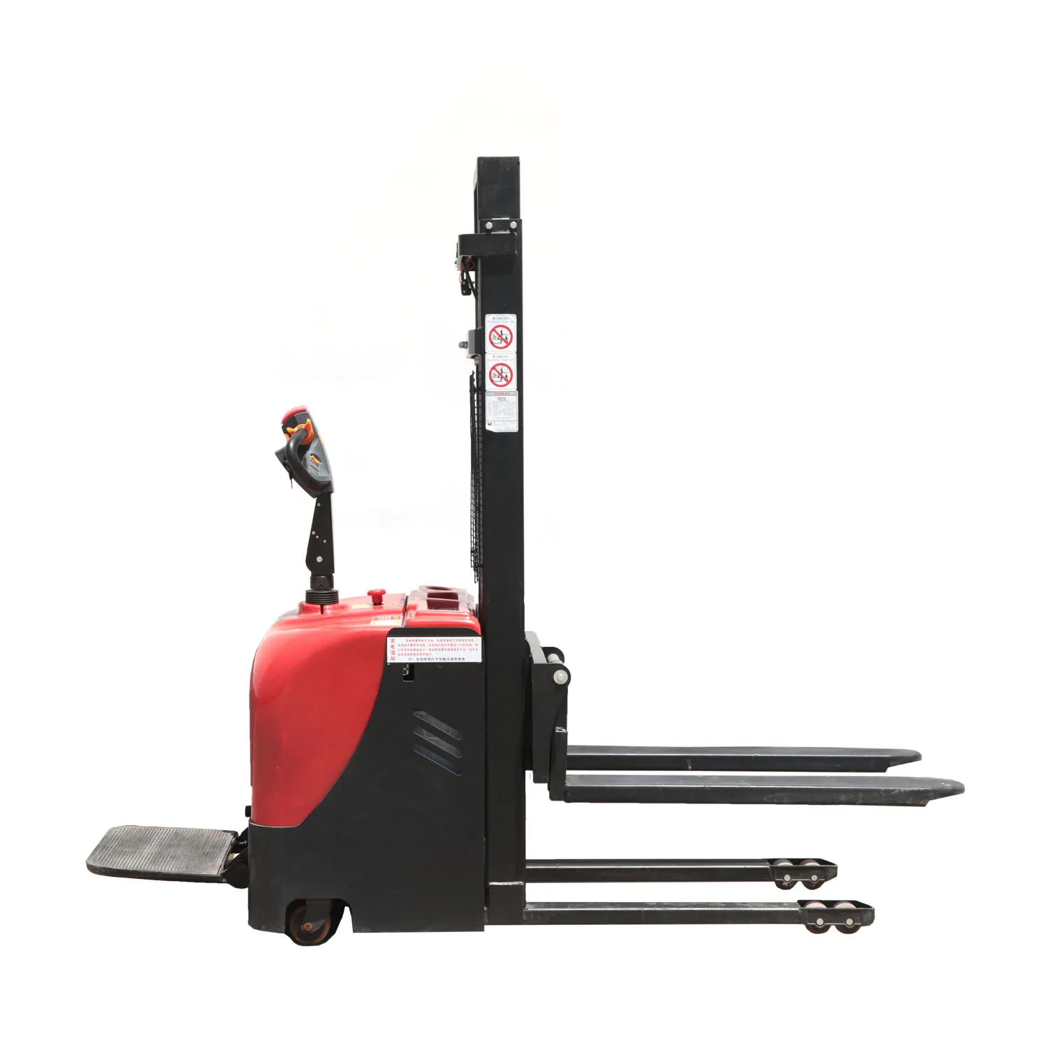 2 Ton 2 Meter Electric Self-Loading Hand Stacker Full Electric Pallet Stacker