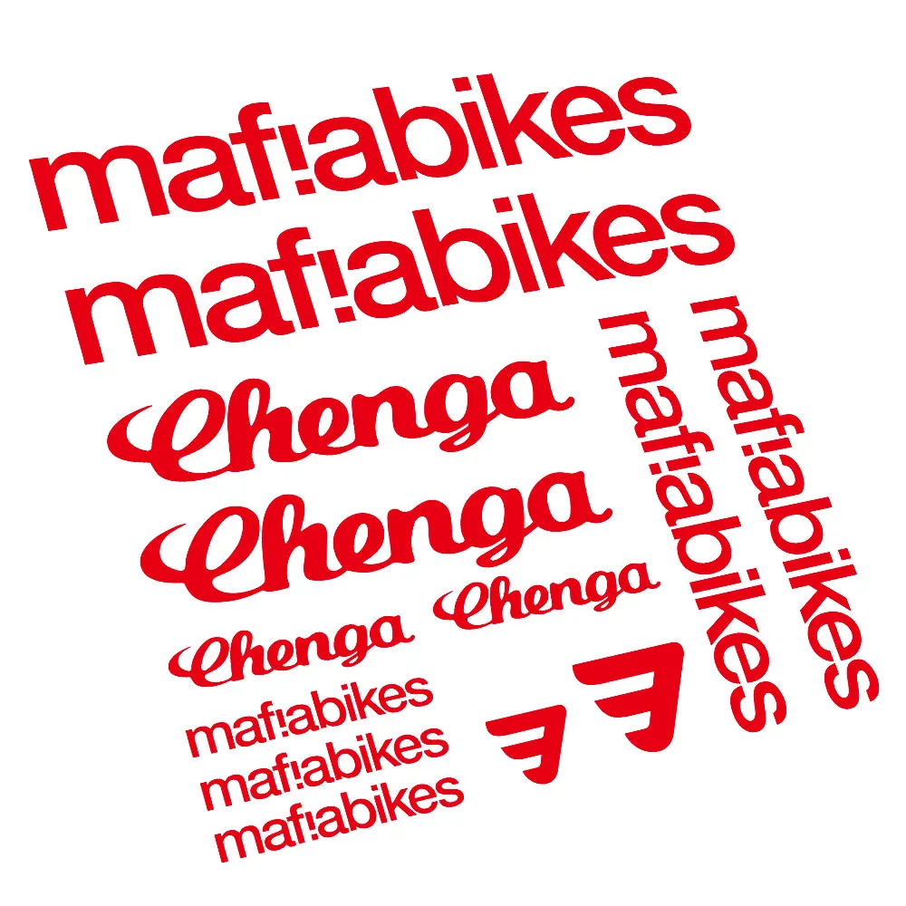 For Mafia Bikes Chenga Frame Decal Replacement Sticker Set BMX Bicycle Cycling