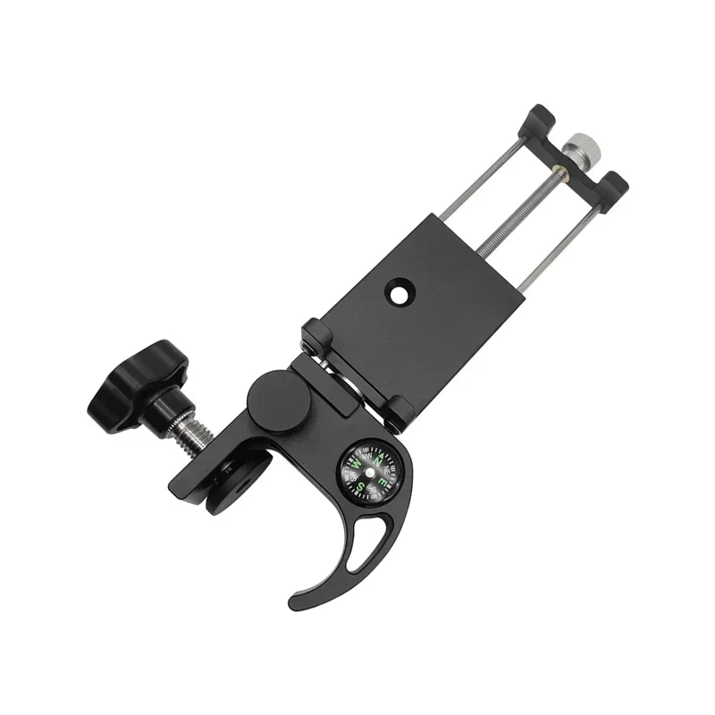 NEW gps Pole Clamp With Compass Phone Holder Bracket Cradle For GPS FOR Data Collector Total Station