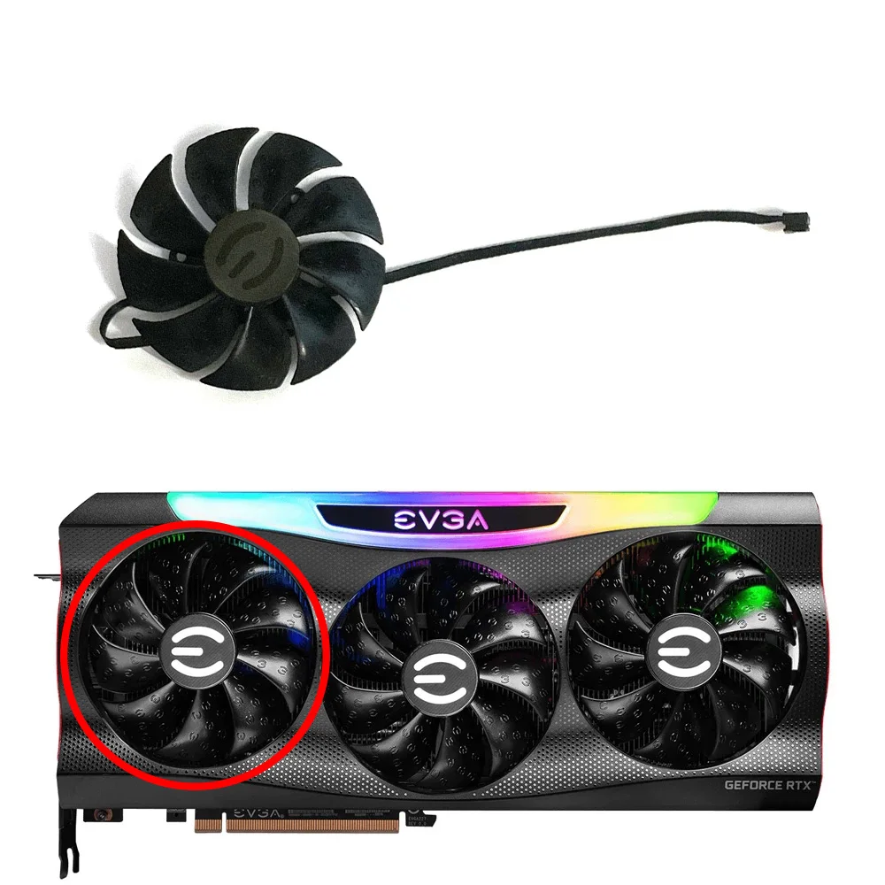 88mm 4pin DC 12V 0.55A LD09220S12H RTX3090 GPU Cooler EVGA RTX 3090 RTX 3070 RTX 3080 RTX 3080 TI wentylator karty graficznej