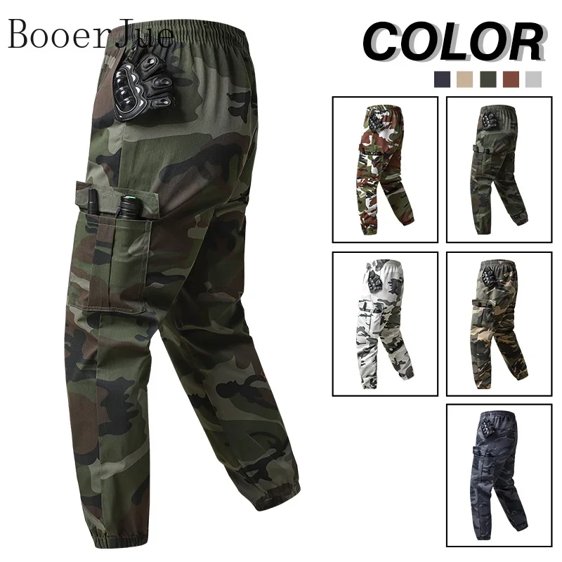 Men's Camouflage Cargo Joggers Multi-Pocket Streetwear Style Durable Loose Trousers  Daily Casual Hiking Hunting Fishing Work